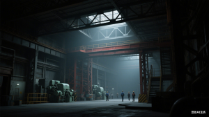 工业厂房中钢结构涂刷防火涂料